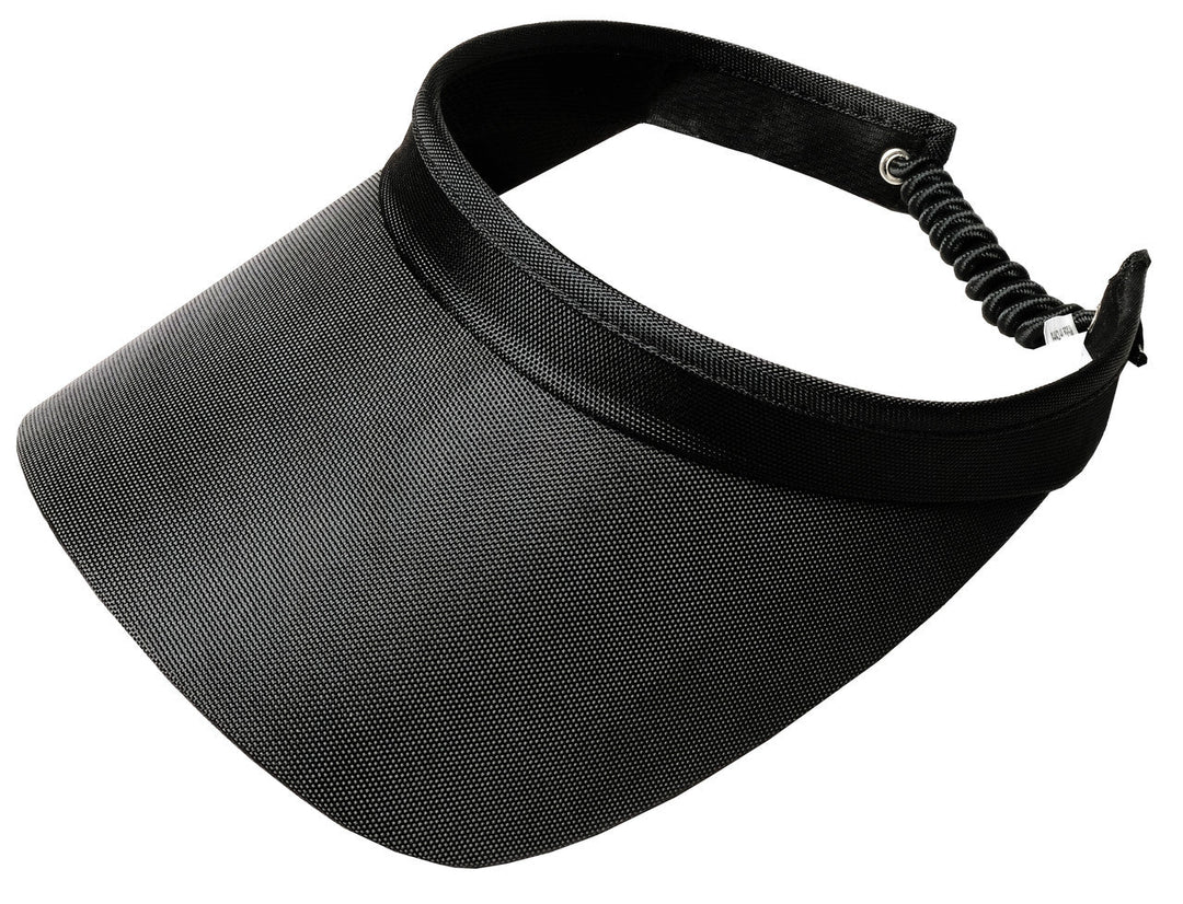 Black Solid Golf Spiral Visor - Golf Bee